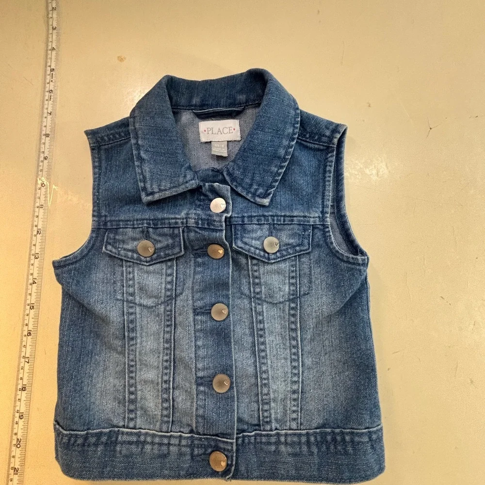 The Children's Place Blue Denim Vest
